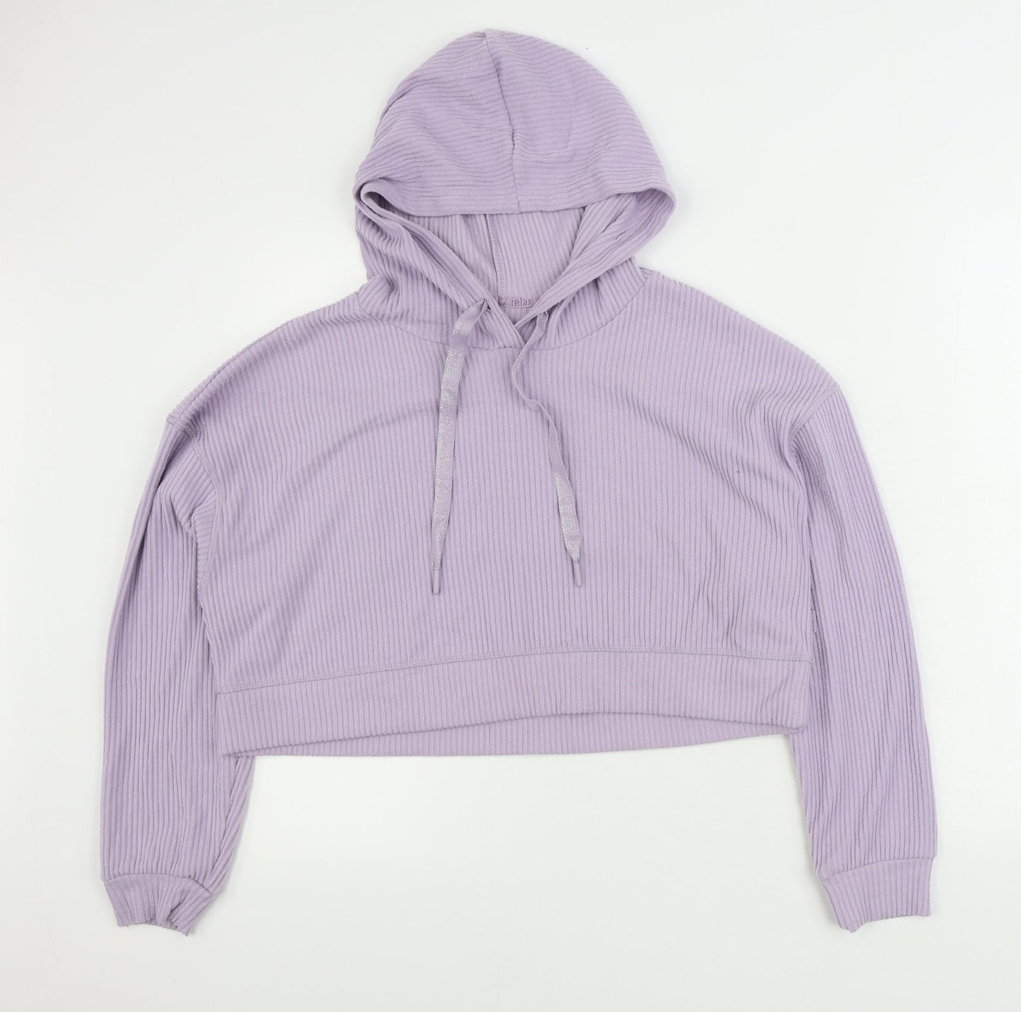 Primark Womens Purple Polyester Pullover Hoodie Size M Pullover