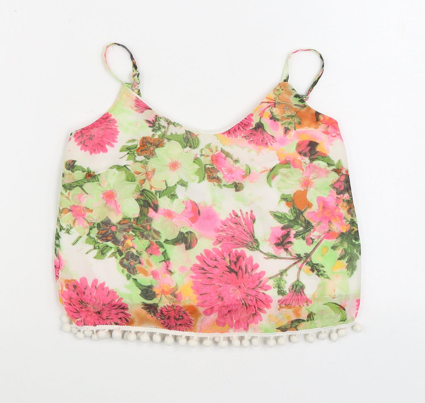 Quiz Womens Multicoloured Floral Polyester Camisole Tank Size 6 V-Neck
