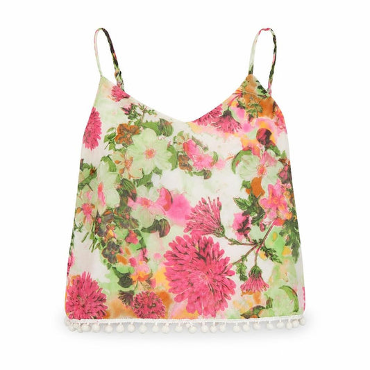 Quiz Womens Multicoloured Floral Polyester Camisole Tank Size 6 V-Neck