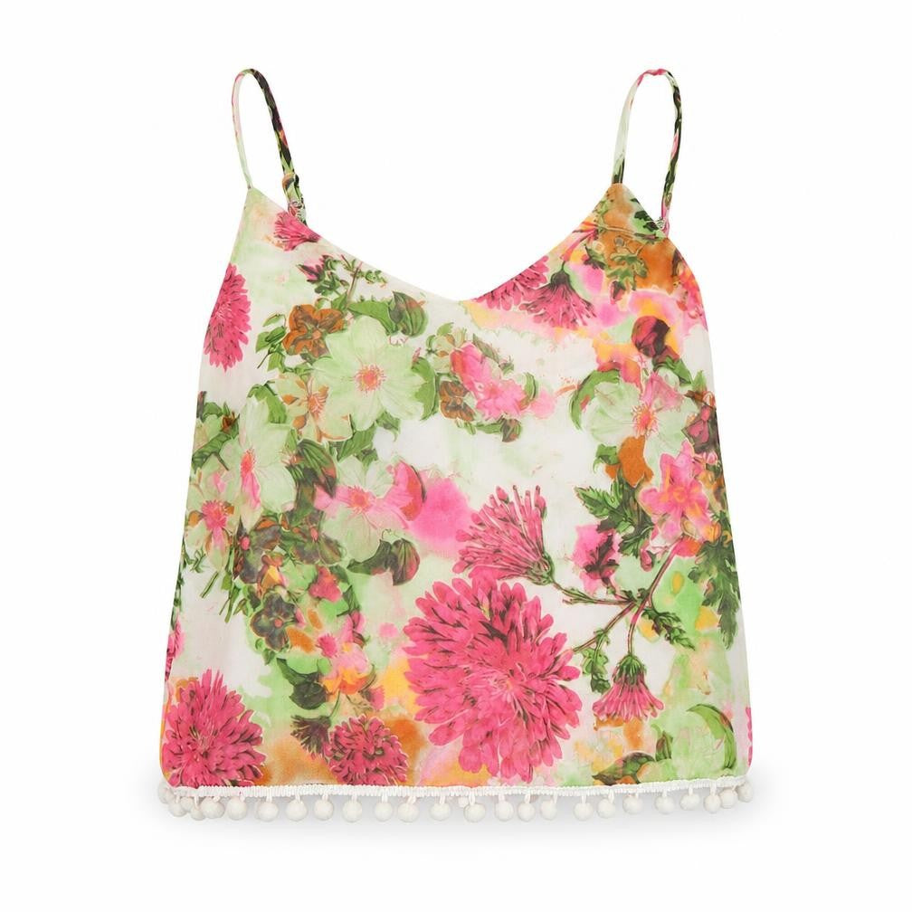 Quiz Womens Multicoloured Floral Polyester Camisole Tank Size 6 V-Neck