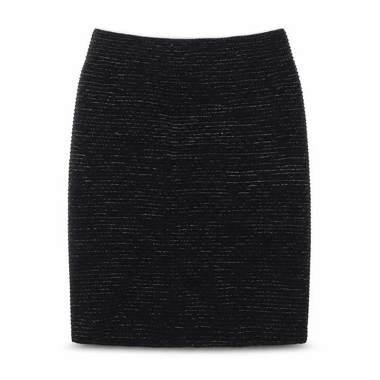 New Look Womens Black Nylon Straight & Pencil Skirt Size S