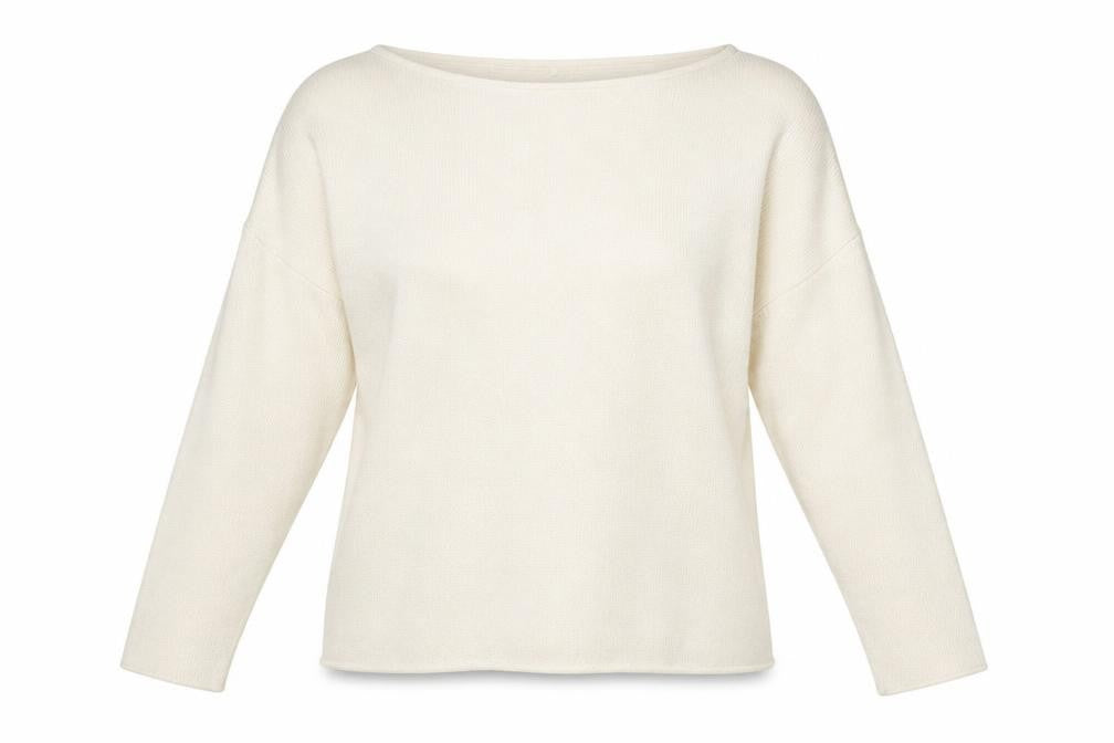 Preworn Womens Beige Round Neck Polyester Pullover Jumper Size M