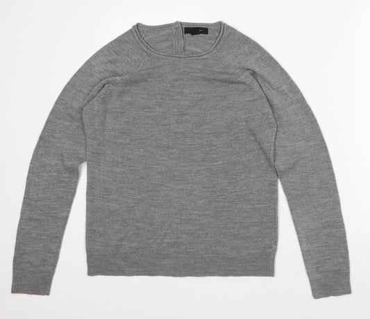 Atmosphere Womens Grey Crew Neck Acrylic Pullover Jumper Size 12