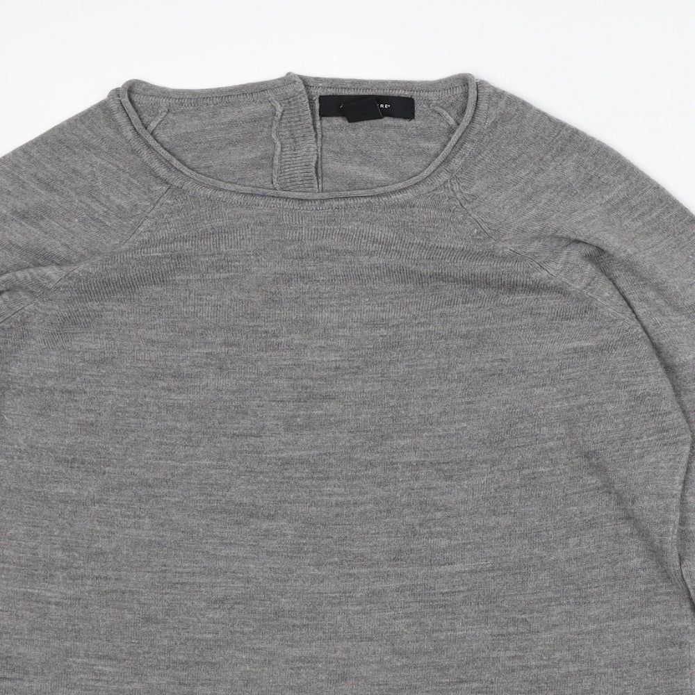 Atmosphere Womens Grey Crew Neck Acrylic Pullover Jumper Size 12