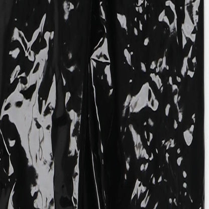 Preworn Womens Black Polyester Capri Trousers Size 8 L28 in Regular