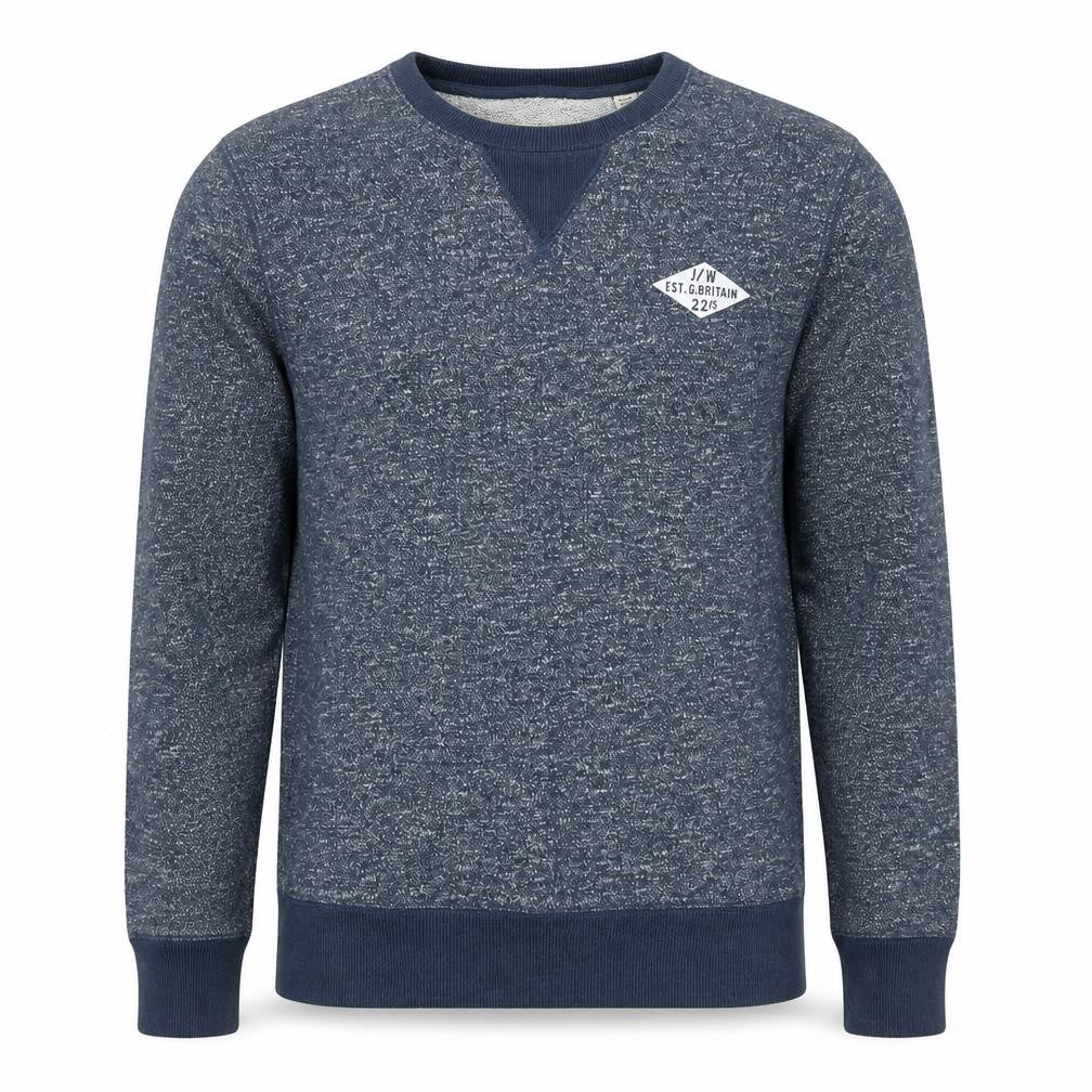 Jack Wills Mens Blue Round Neck Cotton Pullover Jumper Size S