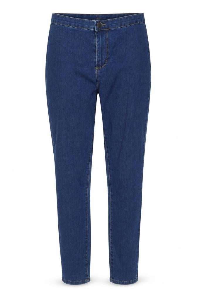 Denim & Co. Womens Blue Cotton Skinny Jeans Size 12 L28 in Regular Button