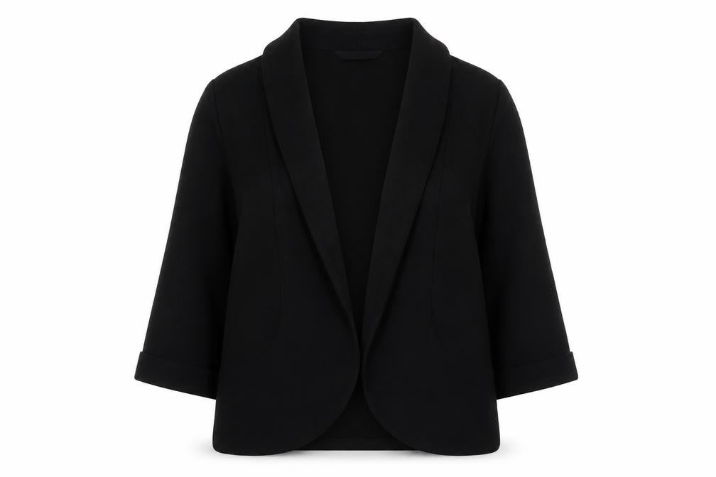 Marks & Spencer Womens Black V-Neck Polyester Cape Jumper Size 10