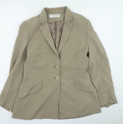 Preloved Sticky Fingers Womens Beige Jacket Size 14 Button - Front