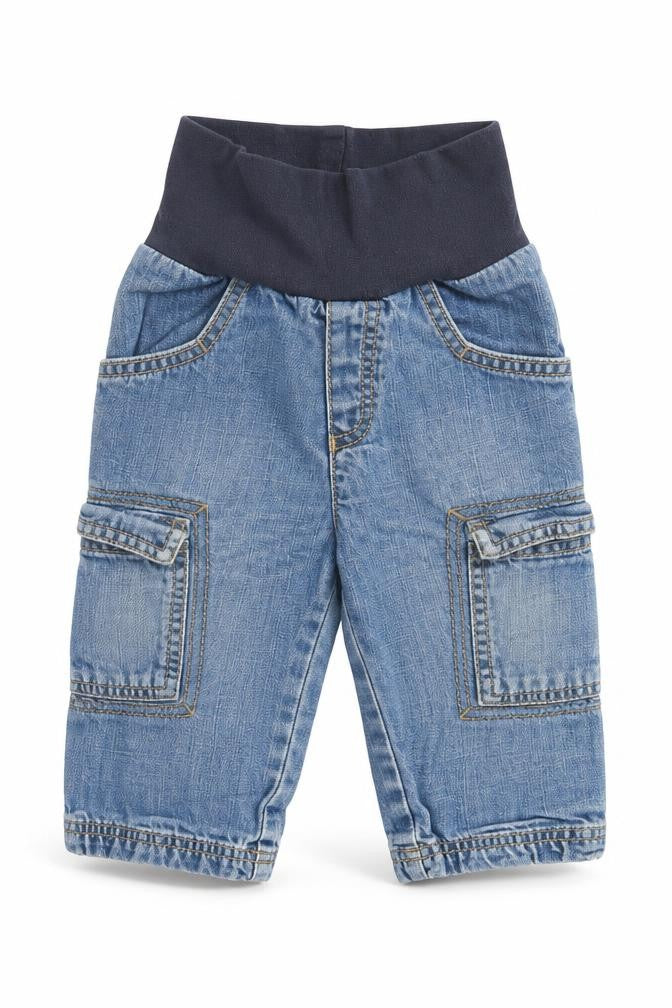 Sigikid Girls Blue Cotton Capri Trousers Size 9 Months Pullover