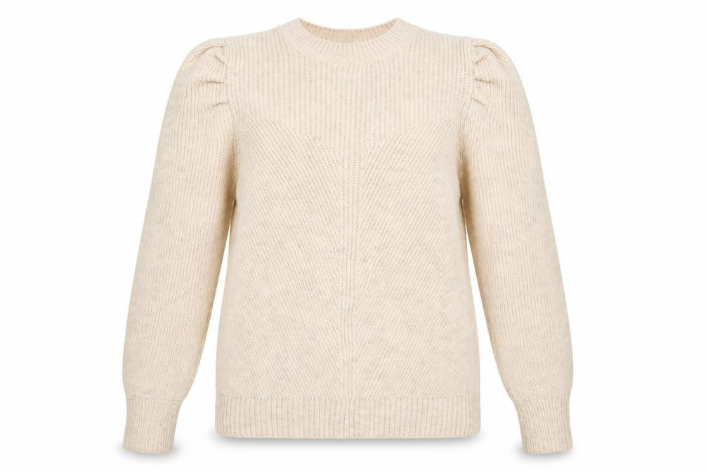 George Womens Beige High Neck Acrylic Pullover Jumper Size L