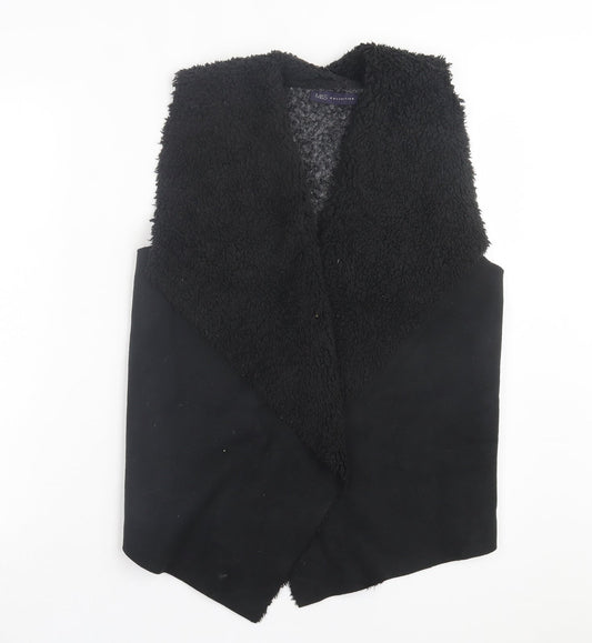 Marks and Spencer Womens Black V-Neck Polyester Cardigan Jumper Size S