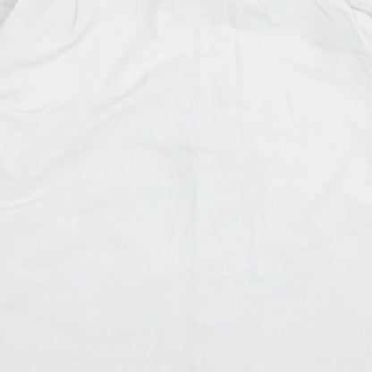 Jack Reid Mens Grey Polyester Button-Up Size 17 Collared Button