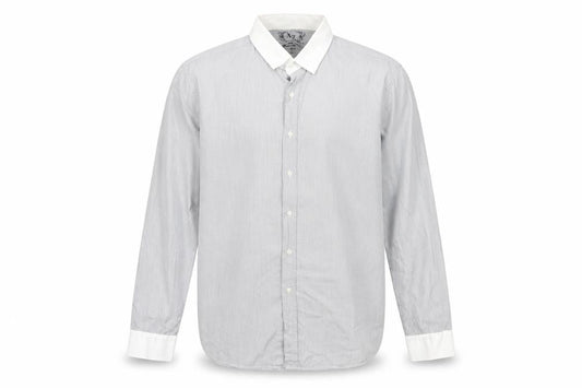 Cedarwood State Mens Grey Cotton Button-Up Size XL Collared Button
