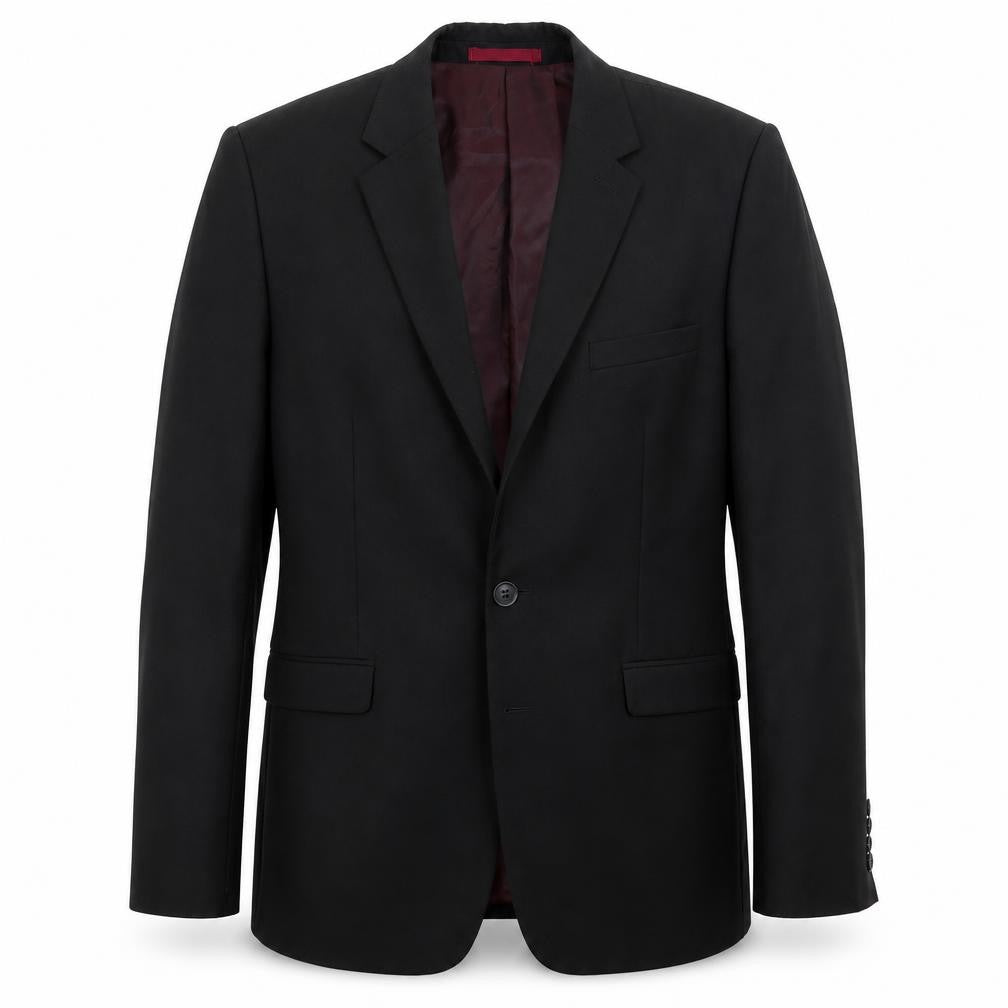 Topman Mens Black Polyester Jacket Suit Jacket Size 40