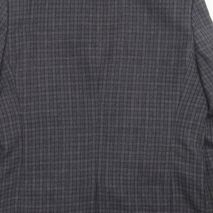Next Mens Grey Plaid Wool Jacket Suit Jacket Size 42
