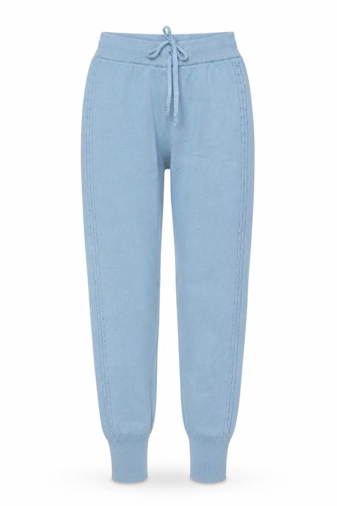 Yu & Me Womens Blue Viscose Jogger Trousers Size S L29 in Regular Drawstring