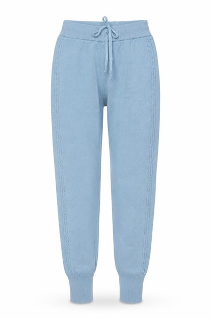 Yu & Me Womens Blue Viscose Jogger Trousers Size S L29 in Regular Drawstring