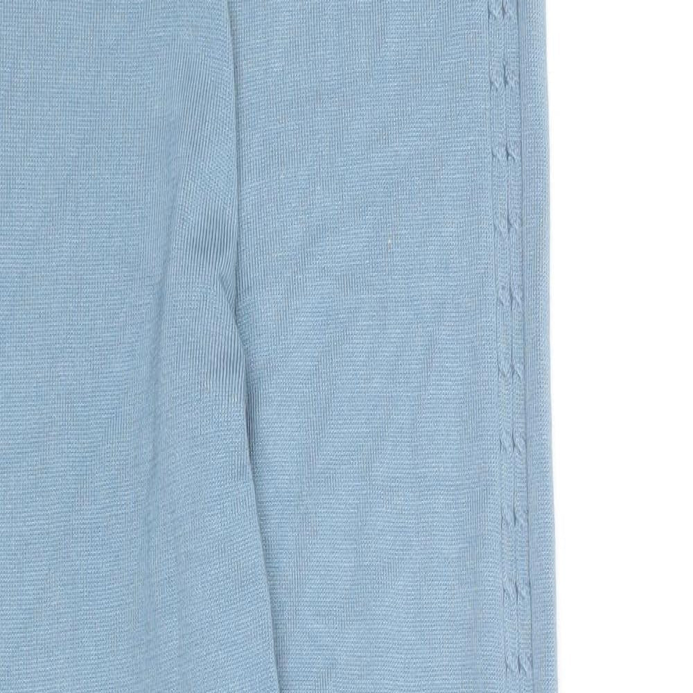 Yu & Me Womens Blue Viscose Jogger Trousers Size S L29 in Regular Drawstring
