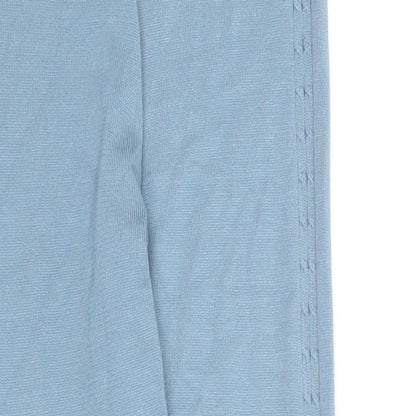 Yu & Me Womens Blue Viscose Jogger Trousers Size S L29 in Regular Drawstring