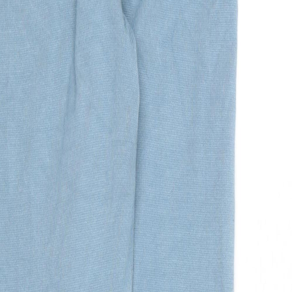 Yu & Me Womens Blue Viscose Jogger Trousers Size S L29 in Regular Drawstring