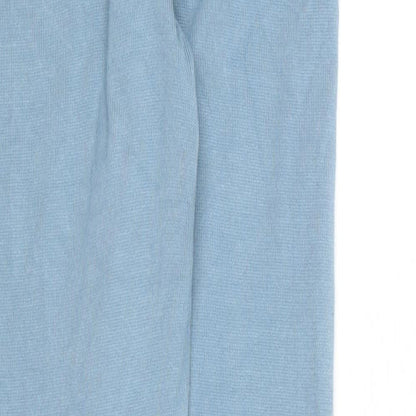 Yu & Me Womens Blue Viscose Jogger Trousers Size S L29 in Regular Drawstring