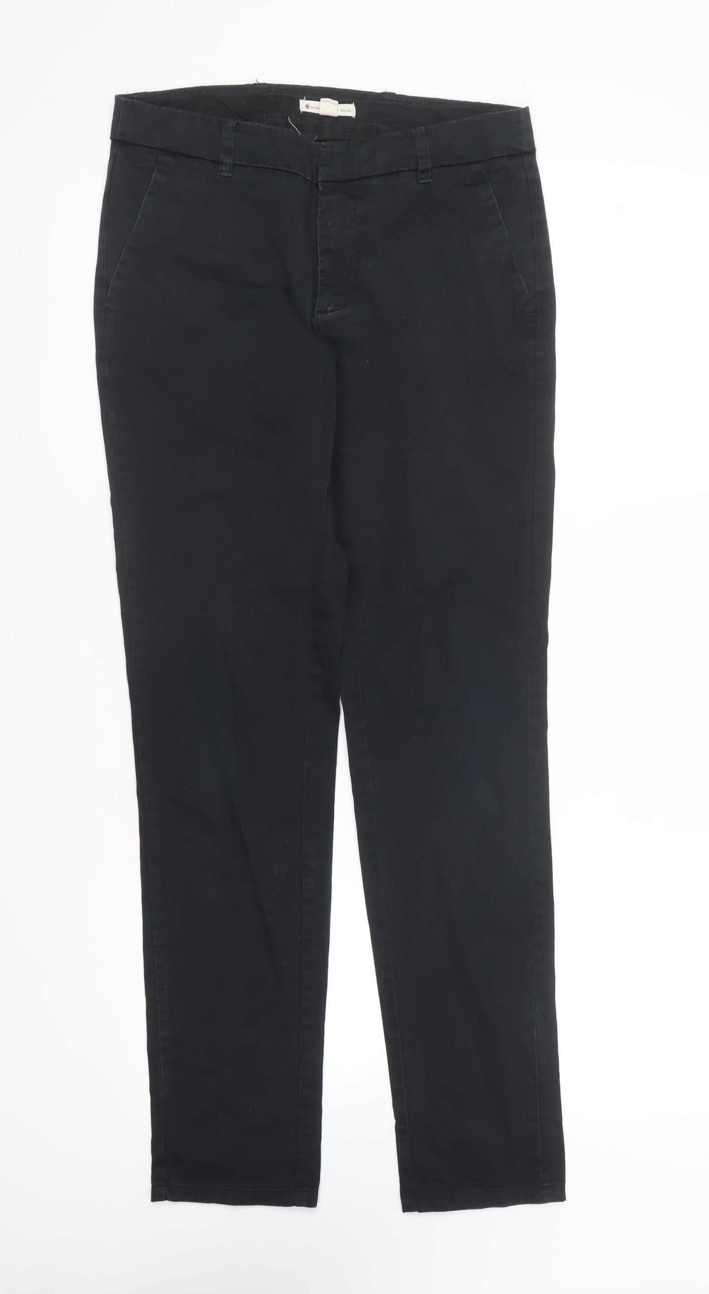 Mango Womens Blue Cotton Straight Jeans Size 28 in L26 in Regular