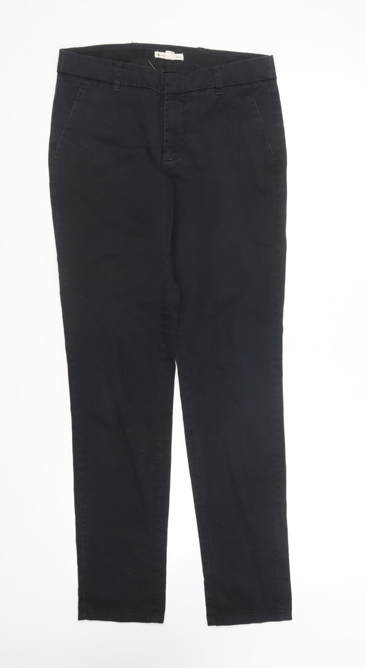 Mango Womens Blue Cotton Straight Jeans Size 28 in L26 in Regular
