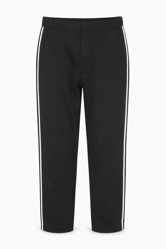 H&M Womens Black Polyester Trousers Size 32 in L27 in Regular
