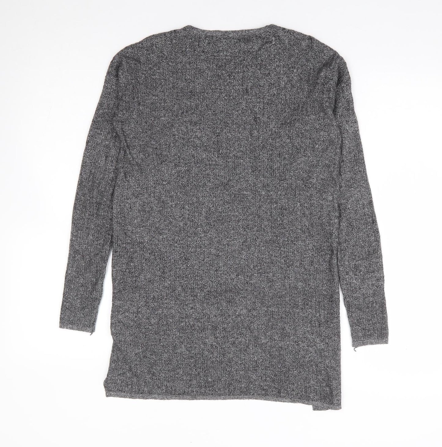 Warehouse Womens Green Round Neck Viscose Pullover Jumper Size 10