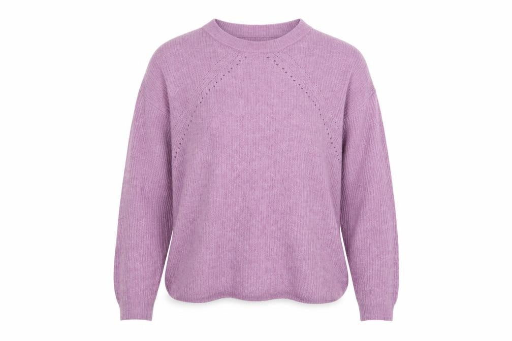 TU Womens Pink Round Neck Acrylic Pullover Jumper Size 10