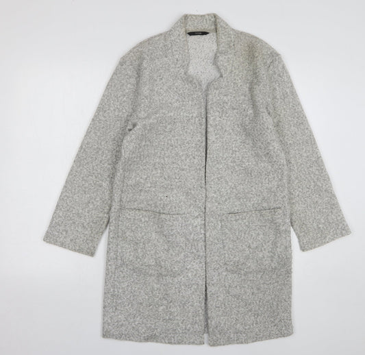 George Womens Grey V-Neck Polyester Cardigan Jumper Size 8
