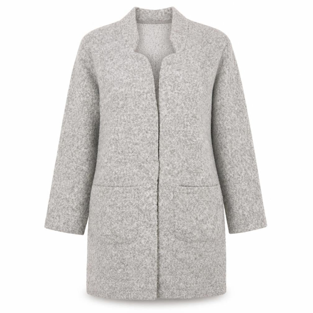 George Womens Grey V-Neck Polyester Cardigan Jumper Size 8
