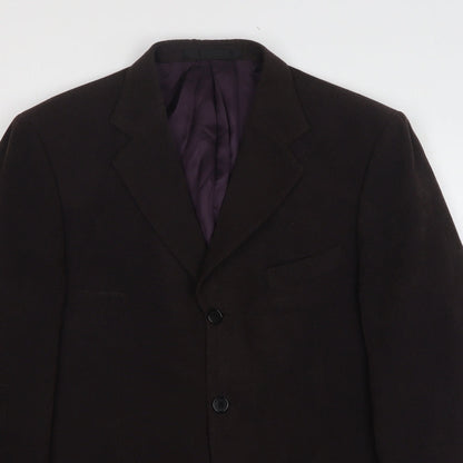 Impressions Mens Brown Polyester Jacket Suit Jacket Size 40