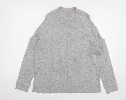 Preloved Lottie Womens Grey Round Neck Polyester Pullover Jumper Size 16 - Front