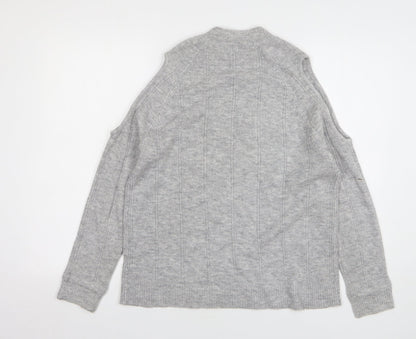 Preloved Lottie Womens Grey Round Neck Polyester Pullover Jumper Size 16 - Back