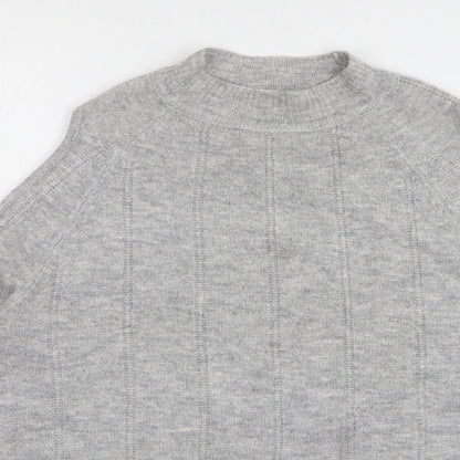 Preloved Lottie Womens Grey Round Neck Polyester Pullover Jumper Size 16 - Detail