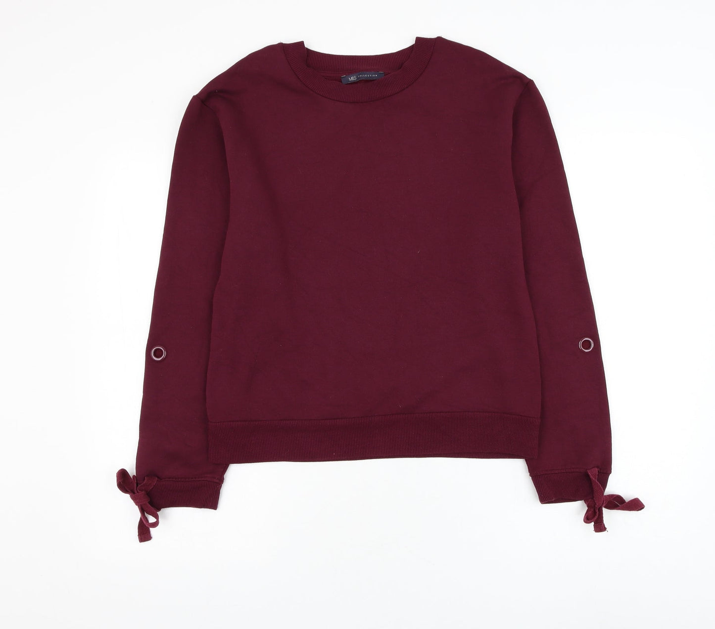 Marks and Spencer Womens Purple Viscose Pullover Sweatshirt Size 8 Pullover