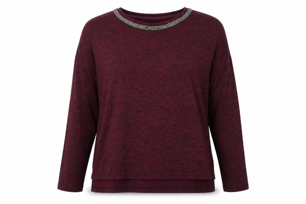 Primark Womens Purple Round Neck Polyester Pullover Jumper Size 12