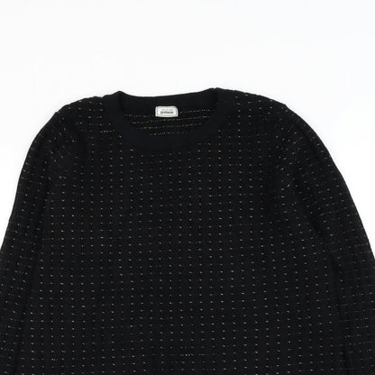 Pimkie Womens Black Round Neck Viscose Pullover Jumper Size L