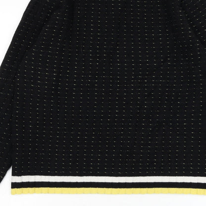 Pimkie Womens Black Round Neck Viscose Pullover Jumper Size L