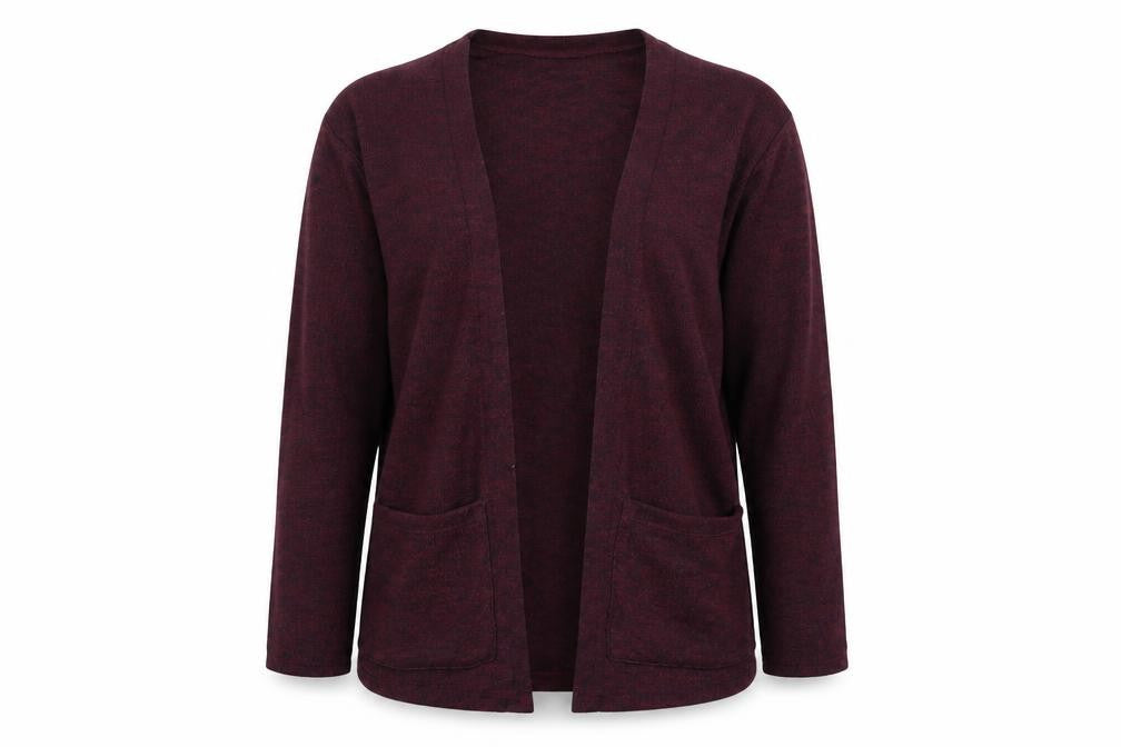 H&M Girls Purple Square Neck Polyester Cardigan Jumper Size 9-10 Years Pullover