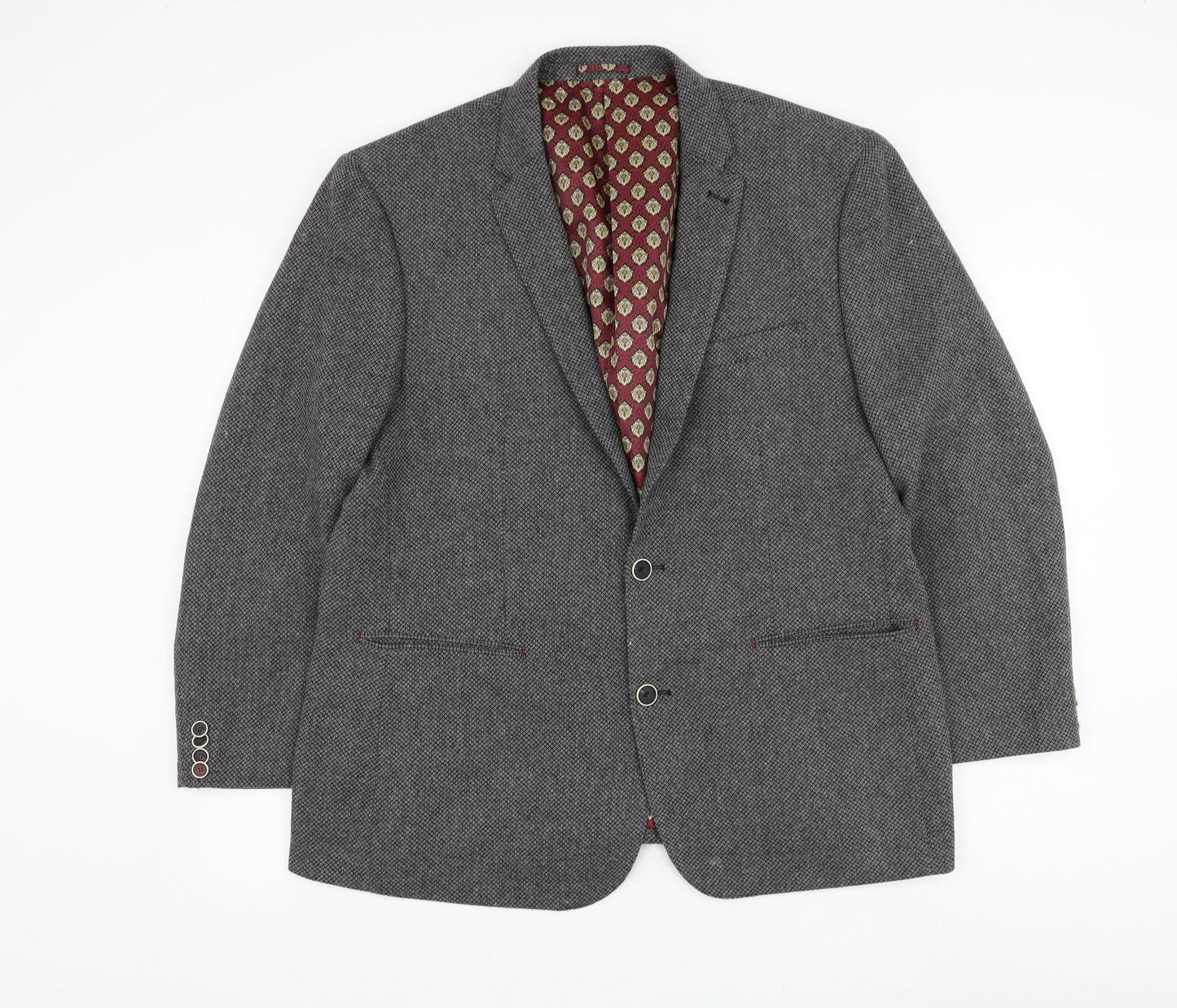 Matalan Mens Grey Polyester Jacket Suit Jacket Size 42