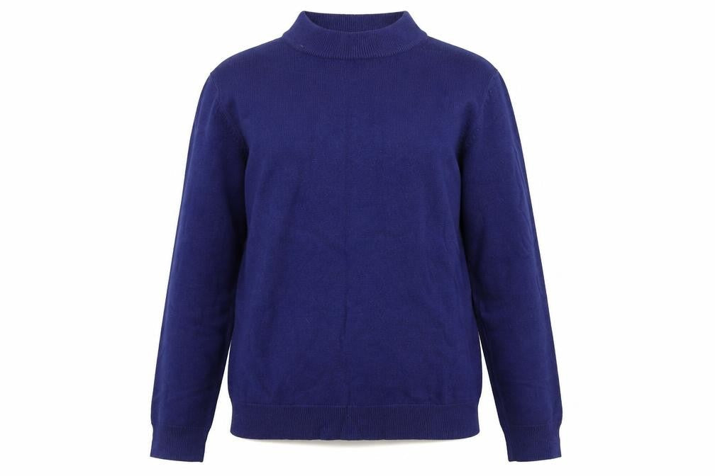 Marks & Spencer Womens Purple High Neck Acrylic Pullover Jumper Size 10