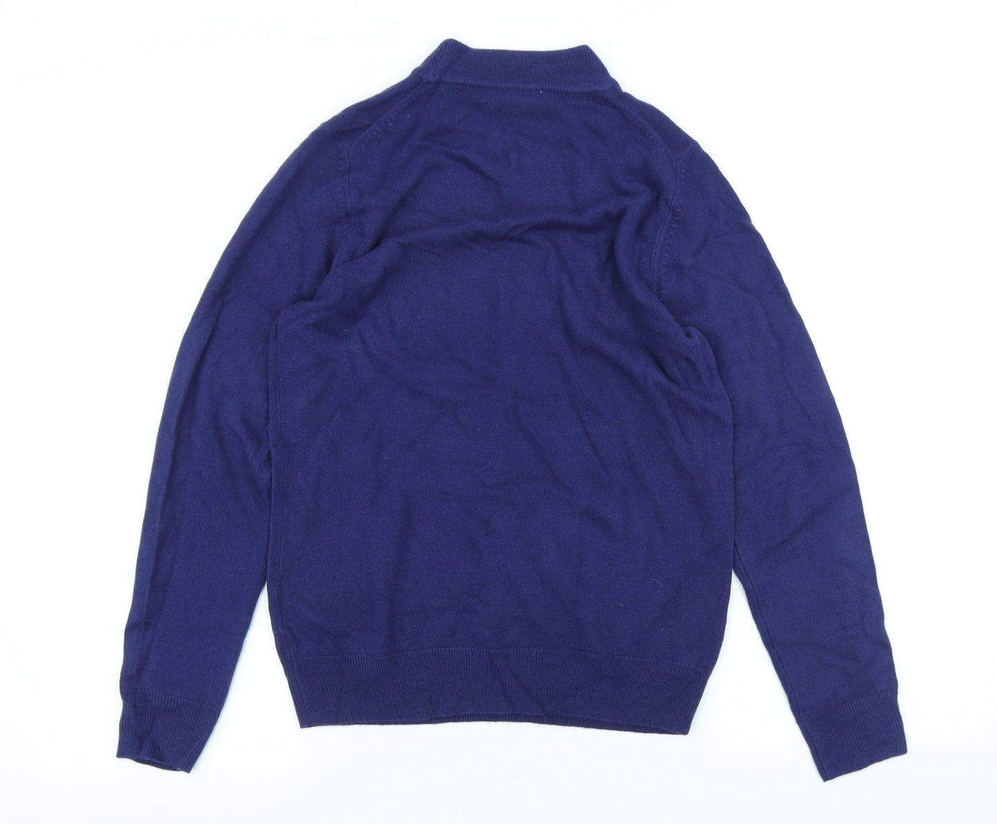 Marks and Spencer Womens Purple High Neck Acrylic Pullover Jumper Size 10