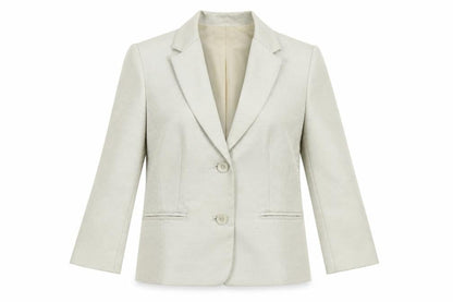 Planet Womens Ivory Polyester Jacket Blazer Size 8
