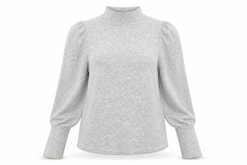 TU Womens Grey High Neck Viscose Pullover Jumper Size 8