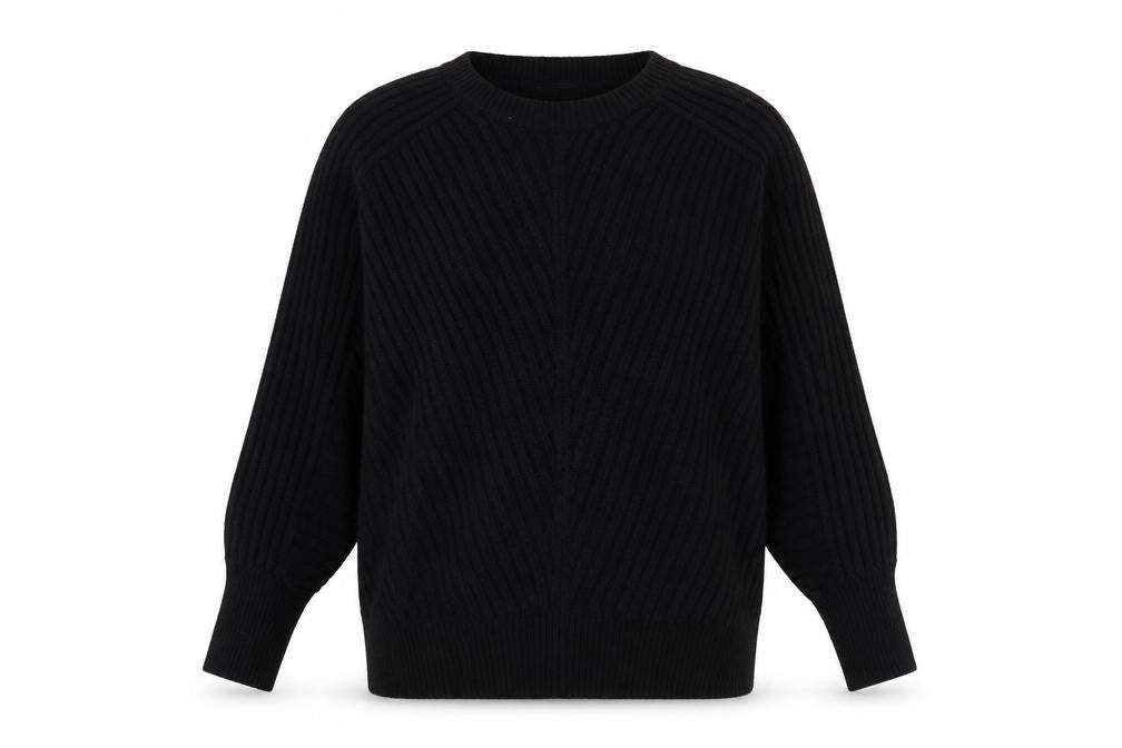 Dorothy Perkins Womens Black Round Neck Acrylic Pullover Jumper Size 12