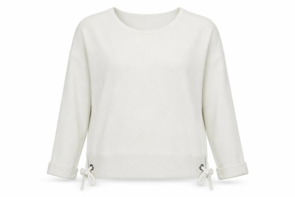 Great Plains Womens White Boat Neck Viscose Pullover Jumper Size XL