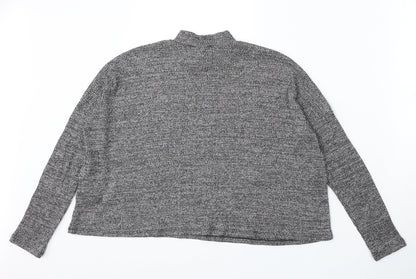 Divided by H&M Womens Grey Round Neck Polyester Pullover Jumper Size S